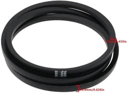 Grasmaaier Riem Vervanging - 90"/89" Rubber Riem - Compatibel met Husqvarna/POULAN - OEM-nummers 532174368/532180808 - Schokbestendig - Zwart - Maaierriem — thumbnail 5