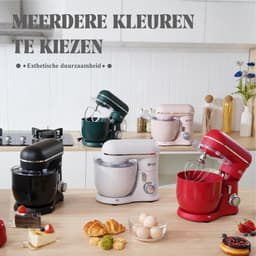 Keukenrobot - Mixer - Bakken en Koken - Dubbele Kom - 35L - Wit — thumbnail 4