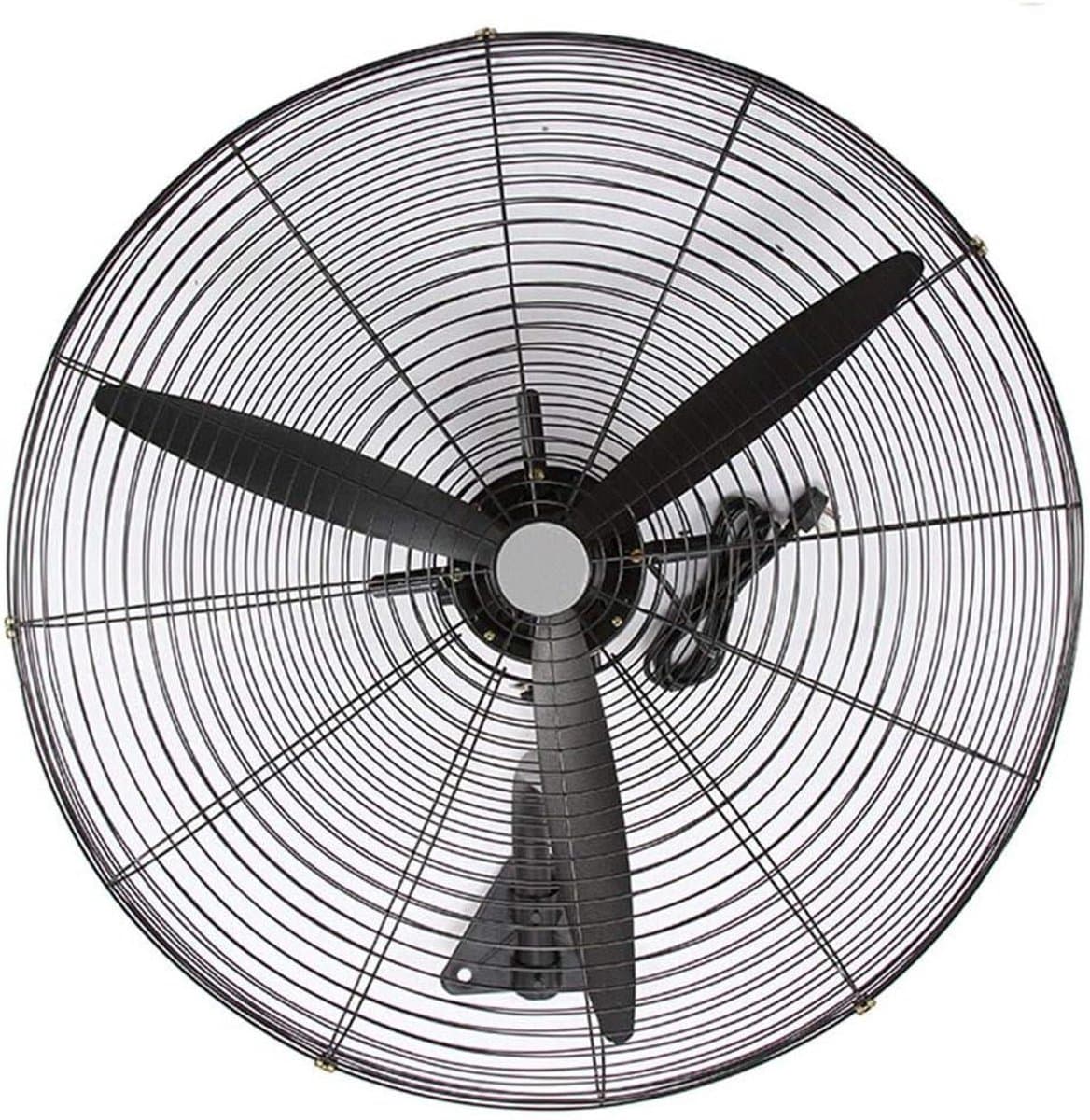 Industriële Wandventilator - Muurventilator Hoge Snelheid - Ruimte Koelen - Oscillerend 90 Graden - 78 cm - Zwart — afbeelding 1