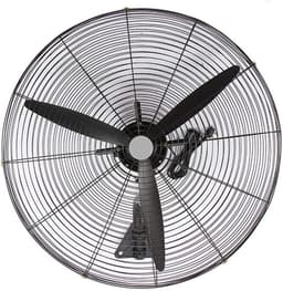 Industriële Wandventilator - Muurventilator Hoge Snelheid - Ruimte Koelen - Oscillerend 90 Graden - 78 cm - Zwart — thumbnail 1