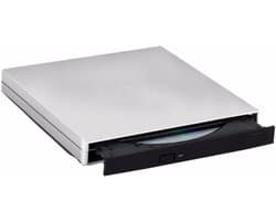 Externe DVD CD Brander - Draagbare Drive - Bestanden Archiveren - USB 2.0 Connectie - 15 cm - Zilver