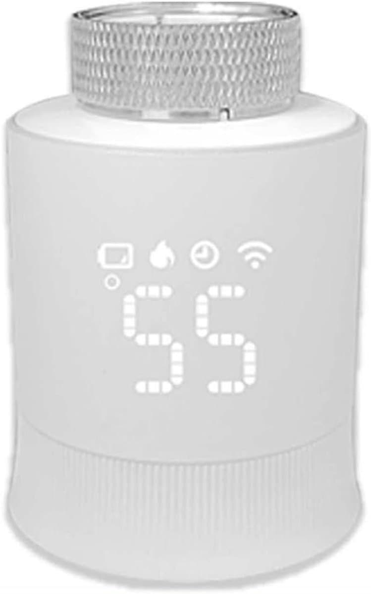 Radiator Thermostaat - Slimme Radiator Knop - Energie Besparen - App en Spraakbesturing - 3 stuks - Wit — afbeelding 1