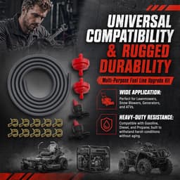 Benzineslang 2m 6mm Set - Inclusief brandstofkraan en brandstoffilter - Voor onderhoud grasmaaier en generator - ShopVlot — thumbnail 3