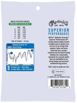 snarenset akoestische gitaar - MA530 - phosphor bronze 10-47 extra light — thumbnail 3