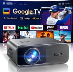 SnelShoppen - 4K-projector met Dolby, Autofocus, Keystone-correctie, Slimme Netflix-compatibele Projector, Native 1080p Full HD, Wifi Bluetooth 1400 A — thumbnail 1