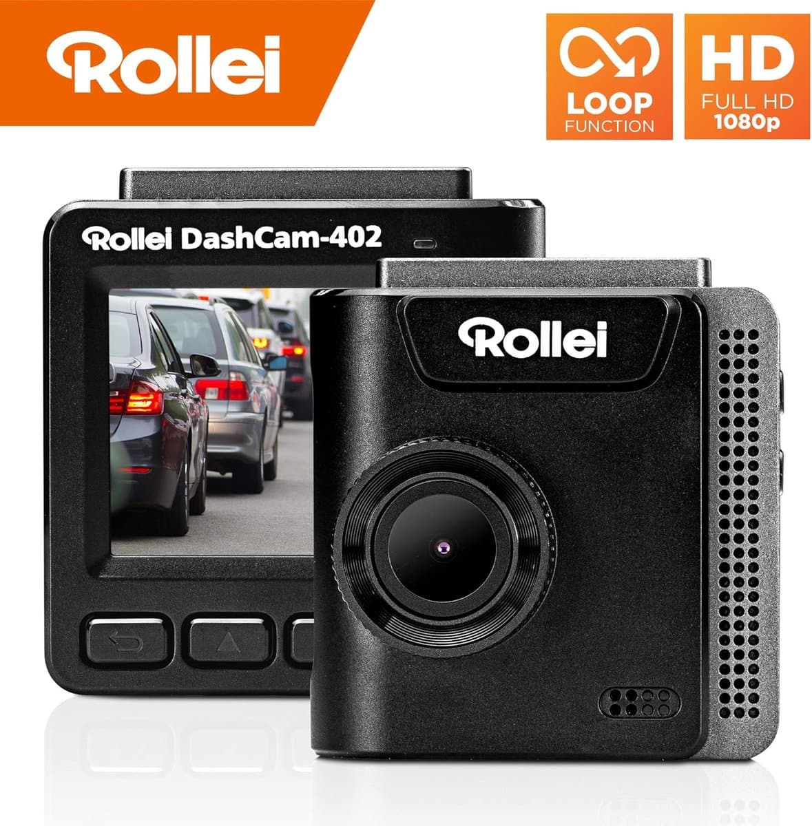 Thijox - Dashcam 402 met GPS en G-sensor, Full HD 1080p Autocamera voor Voorbewaking en Parkeerbewaking, Compact Zwart, Groothoeklens — afbeelding 1