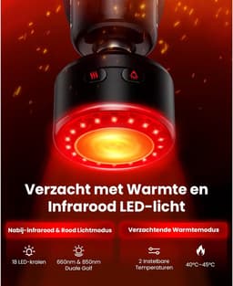 SnelShoppen - Ultra Klein Massagepistool met Infrarood Warmte - Draagbare Mini Massager voor Diep Weefsel Spiermassage - Stil Percussie Massage Pistoo — thumbnail 2