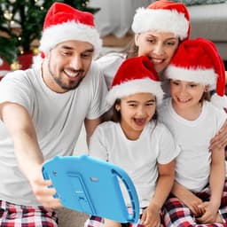 SnelShoppen - Kids Tablet 7 Inch Android met WiFi, Quad Core, 2GB RAM, 32GB ROM, Kindvriendelijke Siliconen Hoes, Voor Kinderen van 3 tot 14 Jaar, Bla — thumbnail 4