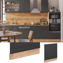 Vaatwasser Paneel - Frontpaneel Keuken - Keuken Afwerken - Soft-close Scharnieren - 60 cm - Antraciet Goud — thumbnail 4