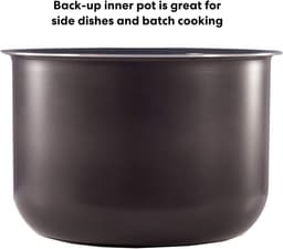 Binnenpot Keramisch - Snelkookpan Pot - Meerdere Gerechten Bereiden - Vaatwasmachinebestendig - 57 Liter - Grijs — thumbnail 5