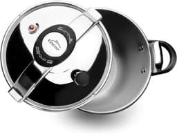 Snelkookpan - Drukpan Kookpan - Snel Koken - Sandwich Bodem - 12 L - Metallic — thumbnail 2