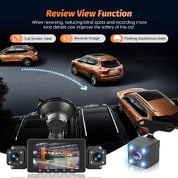 Auto Camera - Rijrecorder - Veiligheid Onderweg - Quad HD Resolutie - 3 inch Scherm - Zwart — thumbnail 3