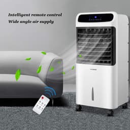 Sproei Ventilator - Verdamping Koeler - Buiten Koelen - 120 Graden Zwenkfunctie - 70W - Wit — thumbnail 2