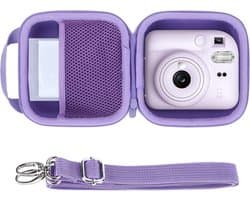 Harde beschermhoes, geschikt geschikt voor Fujifilm Instax Mini 13, paars | 12/11 Instant cameratas, draagbare reistas, accessoire-organizer
