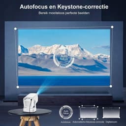 LNMsolutions® Mini Beamer - Beamer - Projector - Wit - 10cm x 9cm x 20cm — thumbnail 2