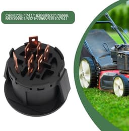 Dailygoods - Contactschakelaar Grasmaaier - 4 Posities - Inclusief Sleutels - Zwart - Vervangend Onderdeel - Compatibel met Diverse Modellen - 7 Termi... — thumbnail 2