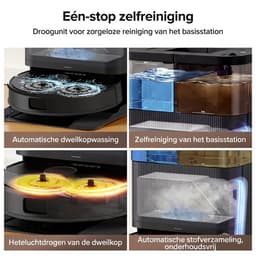 Lubluelu S1000 Set-Robotstofzuiger–Alles-in-één Multifunctioneel Dockingstation - Robot Stofzuigers met Dweilfunctie - 16000Pa Krachtig Zuigkracht – Ideaal voor dierenharen — thumbnail 3