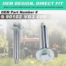 Omgoods - Vervangingsset voor Honda Grasmaaier - Inclusief Wielen en Onderdeel 90102-VG3-000 — thumbnail 4