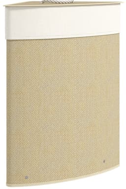 COVREO Wasmand 35x35x60 cm naturel, bamboe met 55 liter inhoud en deksel — thumbnail 3