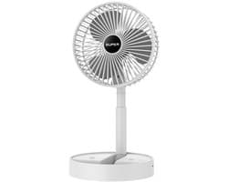 Uitschuifbare opvouwbare draagbare ventilator voor thuis, slaapzaal, drie snelheden, bureauventilator Draagbaar — afbeelding 1