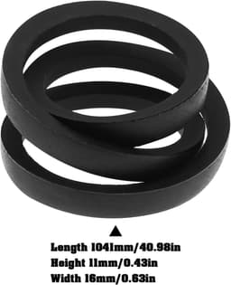 Grasmaaier riem 1041 mm - V-type - slijtvast rubber - verbeterde transmissie-efficiëntie - ShopVlot — thumbnail 3