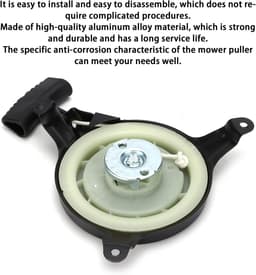 Grasmaaier Trekstarter - Terugslag Handtrekker - Motor Starten - Brede Compatibiliteit - 20 x 19 x 4 cm - Zwart — thumbnail 2