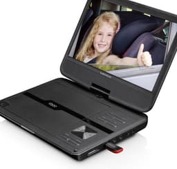 Lenco DVP-1010BK - Portable 10" DVD-speler met USB-hoofdtelefoon-ophangbeugel — thumbnail 4
