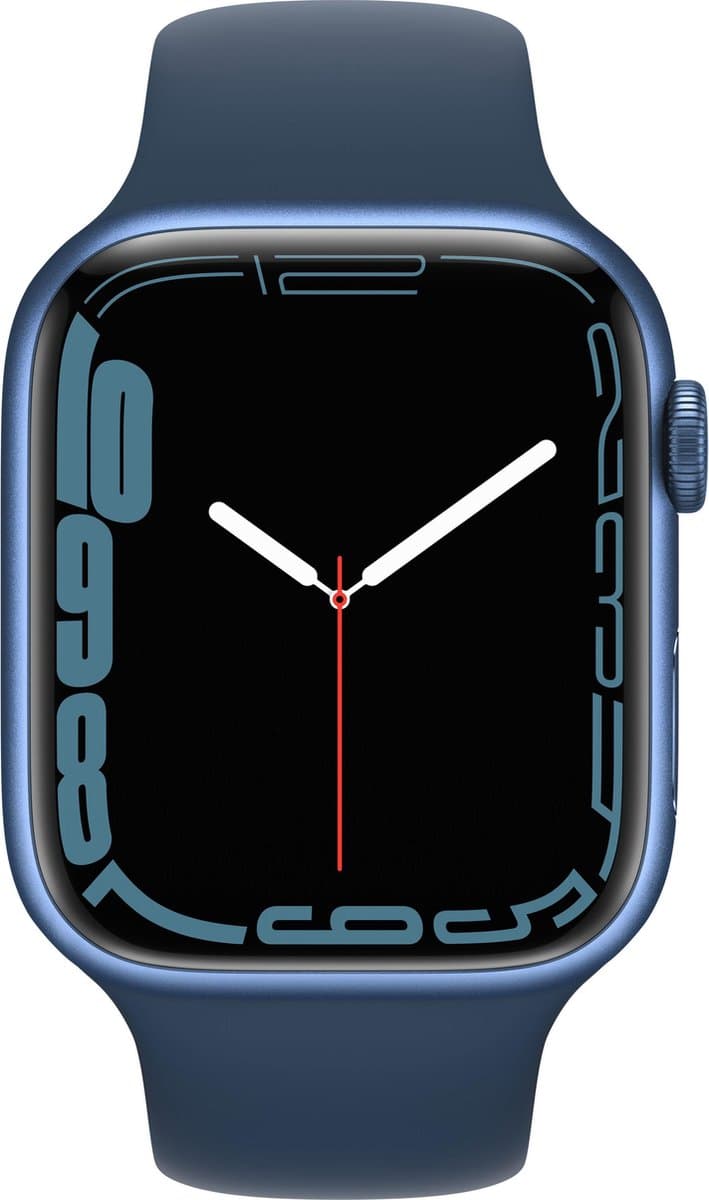 Apple Watch Series 7 OLED 45 mm Blauw GPS — afbeelding 1