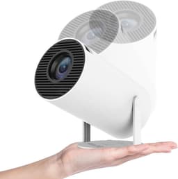 Mini-beamer 4K 180 graden draaibaar - draagbare projector - kleine videoprojector - mobiele telefoon - automatische keystone correctie - thuisbioscoop - compact Mini Beamer — thumbnail 1