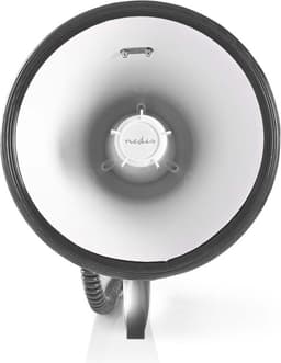 Nedis Megafoon – 135 dB – 1500 m Bereik – Sirene – Afneembare Microfoon – Wit/Blauw — thumbnail 3