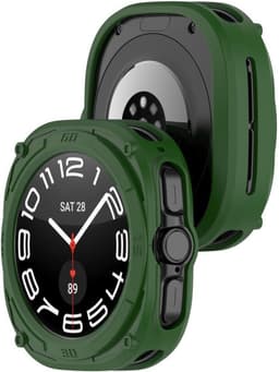 Hoesje Geschikt voor de Samsung Galaxy Watch Ultra 47 MM - TPU Bumper Case - Groen — thumbnail 2
