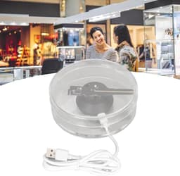3D-hologramventilator, WiFi-tabletholografische Videoprojector Reclamedisplay Ingebouwde Luidspreker, 2 Bladeren 3D-reclamemachine met 48 LED's, Geheugenkaart, voor Bedrijven, — thumbnail 4
