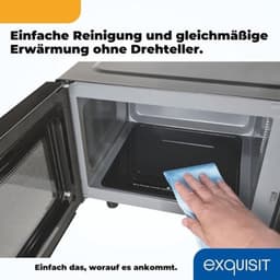 Magnetron met grill - Combimagnetron - Eten snel opwarmen - Flatbed zonder draaiplateau - 23 liter - Zwart — thumbnail 3