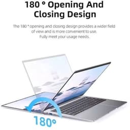 Laptop 14.1 Inch FHD IPS - 12GB RAM 512GB SSD - Intel Atom E3950 Dual Core 1.5 GHz - Zilver - Windows 11 - Notebook — thumbnail 5