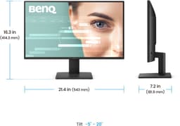 BenQ GW2490P Monitor - 24 Inch Full HD IPS Scherm - 120Hz - 1ms MPRT - Eye Care - DisplayPort & HDMI - 2x2W Speakers — thumbnail 4