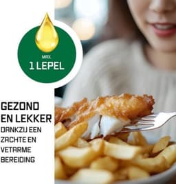 Heteluchtfriteuse Verticale Dubbele Kamer - 5 Liter Inhoud - 2000 Watt Vermogen - Zwart - Voor 2 Personen — thumbnail 4