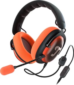 Teufel ZOLA - Bedrade over-ear gaming headset - Home-office - 7.1 binaurale surround sound - donkergrijs Coral Red — thumbnail 1