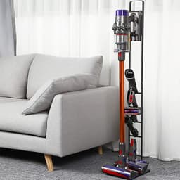 Stofzuigerstandaard Compatibel met Dyson V15 V11 V10 V8 V7 V6 met Wielen, Metalen Opbergbeugel, Standaardhouder Compatibel met Dyson Draadloze Handstofzuigers en Accessoires en Hulpstukken — thumbnail 2