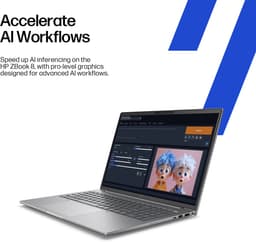 HP ZBook 8 G1i Data Science Intel Core Ultra 9 285H Mobiel werkstation 35,6 cm (14") WUXGA 32 GB DDR5-SDRAM 1 TB SSD NVIDIA RTX 500 Ada Wi-Fi 7 (802.11be) Windows 11 Pro AI Workstation, AI PC Zilver — thumbnail 2
