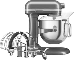 KitchenAid keukenmachine - Artisan - In hoogte verstelbare kom - 375 W - 11 snelheden - 3 RVS accessoires - 6,6L - Tingrijs — thumbnail 4