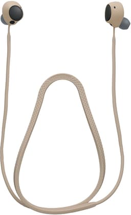 kwmobile Strap Compatible with Sony WF-C700N - Silicone Cord Holder for Wireless Earphones - Beige — thumbnail 4