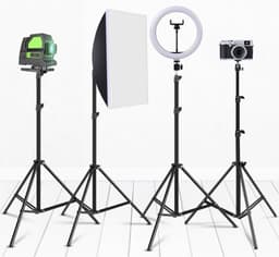 HiCHiCO® Lampstandaards 280cm met veerdemping - Lamp statief 280cm - Lichtstatief 280cm - Statieven 280cm - Light Stand 280cm - statief Verlichtingssysteem 280cm - Heavy Duty Light Stand 280cm 1Paar — thumbnail 3