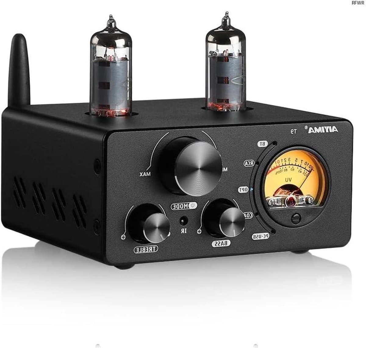 RFWR® Bluetooth 5.0 Vacuümbuisversterker met USB DAC en VU-meter voor HIFI Home Audio — afbeelding 1