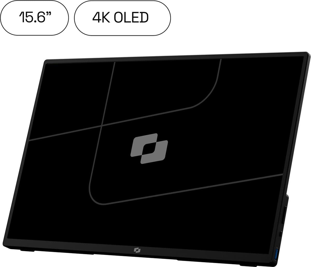 Screenmate® One 4K OLED Portable Monitor 15,6” - Draagbare Monitor met Beschermhoes - Extra Scherm Laptop - Draagbaar Beeldscherm - Grijs — afbeelding 1