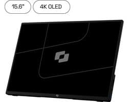 Screenmate® One 4K OLED Portable Monitor 15,6” - Draagbare Monitor met Beschermhoes - Extra Scherm Laptop - Draagbaar Beeldscherm - Grijs