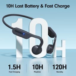 RFWR® Draadloze Bluetooth Hoofdtelefoon met Beengeleiding en Open Ooren | Superieur Geluid en 10 Uur Speeltijd — thumbnail 2