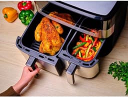 Moulinex Dual Easy Fry & Grill YY5233FB - Airfryer - 8 L - 2450 Watt — thumbnail 2