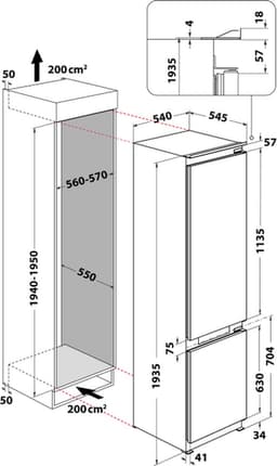 Whirlpool WHC20 T352 Ingebouwd 280 l — thumbnail 10