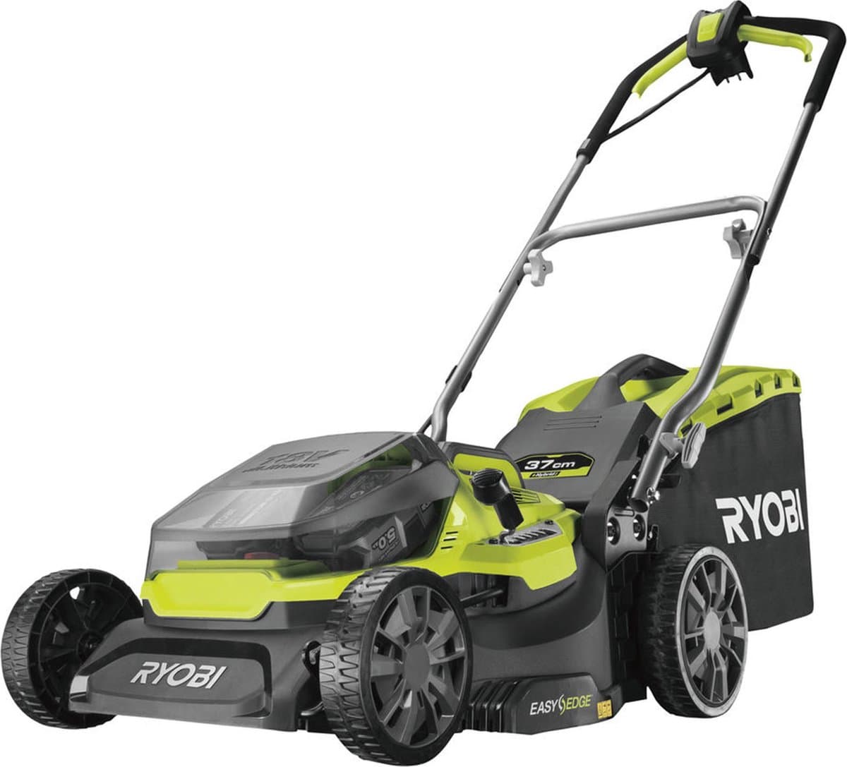 Ryobi RY18LMH37A-250 18V Li-Ion accu grasmaaier set (2x 5.0Ah) - 37cm — afbeelding 1