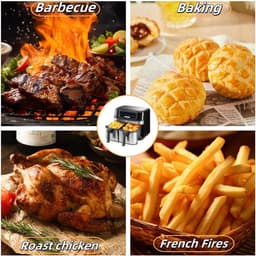 Airfryer Accessoires Gescht voor Ninja Foodi flexdrawer AF500EU 10,4 L, 3 stuks siliconen vorm, herbruikbare airfryer-accessoires, heteluchtfriteuse accessoires voor Ninja Foodi flexdrawer AF500EU — thumbnail 7